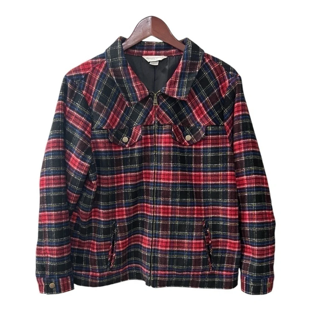 Christopher & Banks Flannel Jacket Size P/XL Women